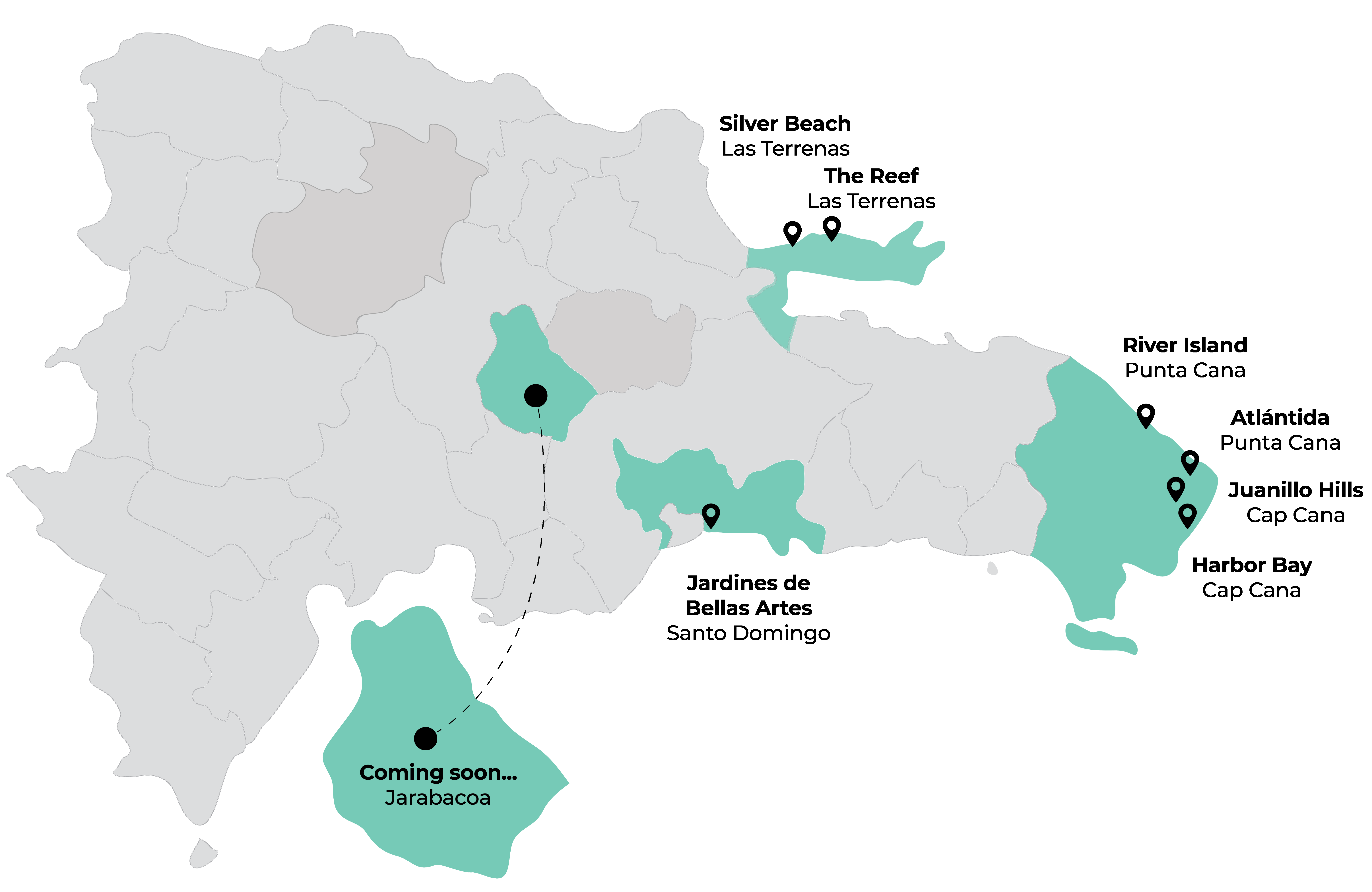 Mapa de oficinas noval properties